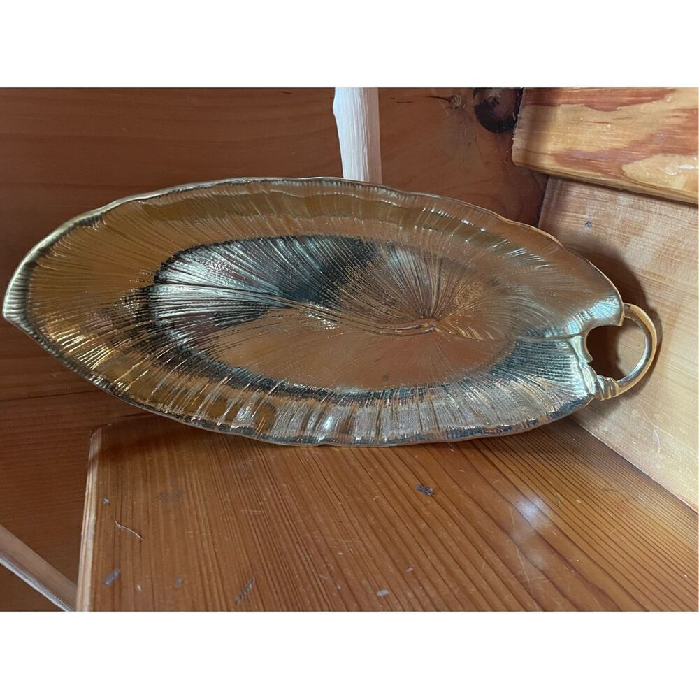 Decorative Brass Plate Dish Candy Trinket Jewelry Dish